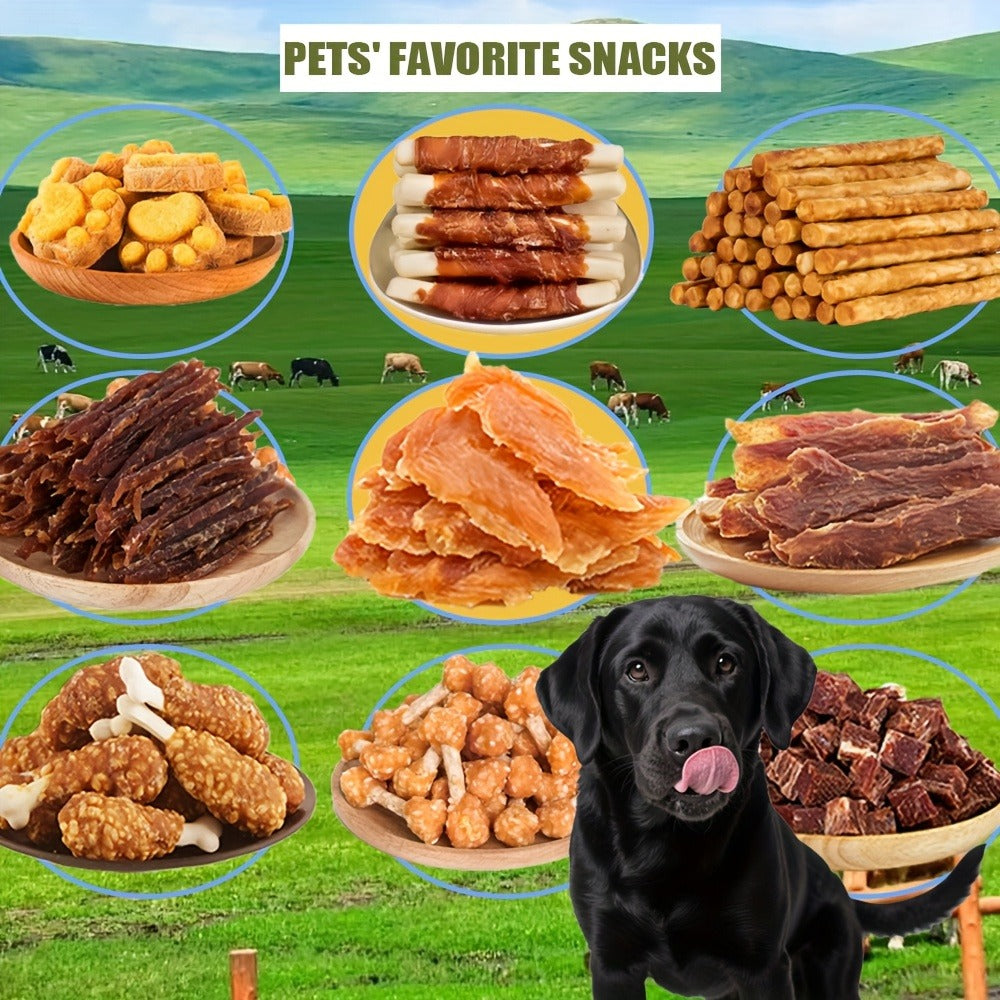 Dog Treats Mixed Chicken, Duck and Sweet Potato Chew Assortment with Four Retained Combination Options