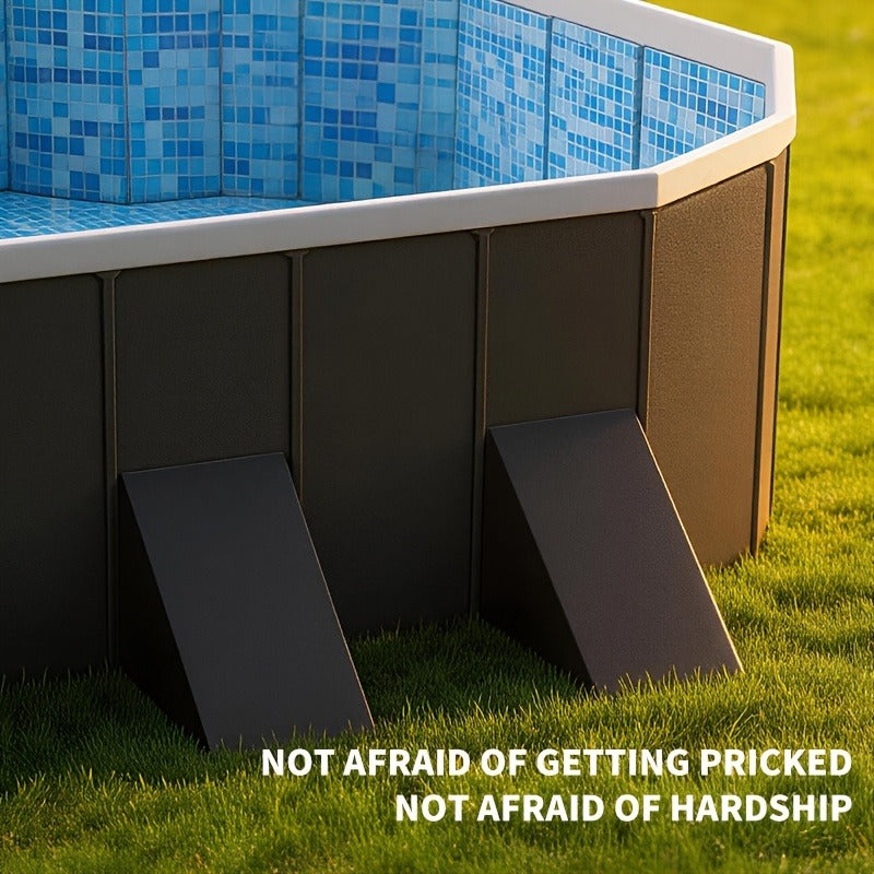 Large Rectangular Frame Pool – Non-Inflatable Backyard Swimming Pool with Drain