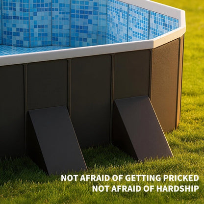 Large Rectangular Frame Pool – Non-Inflatable Backyard Swimming Pool with Drain