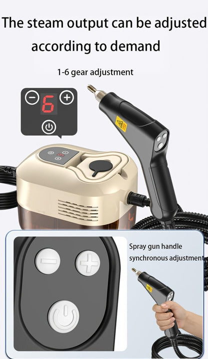 High Temperature Steam Cleaner Handheld Carpet Cleaner High Pressure for Kitchen Grease Sofa Air Conditioner Washing Machine Tile Grout Easy Carry Home Use
