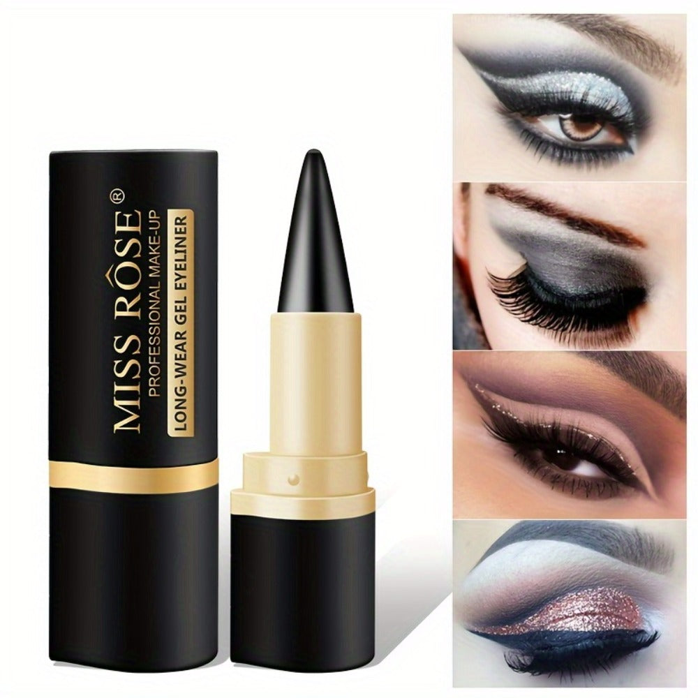 Waterproof Black Eyeliner Pencil Set 3pcs – Long-Lasting Smudge-Proof Matte Eye Liner Precise Single Tip Gentle Formula for Sensitive Eyes All Day Wear Women Gift