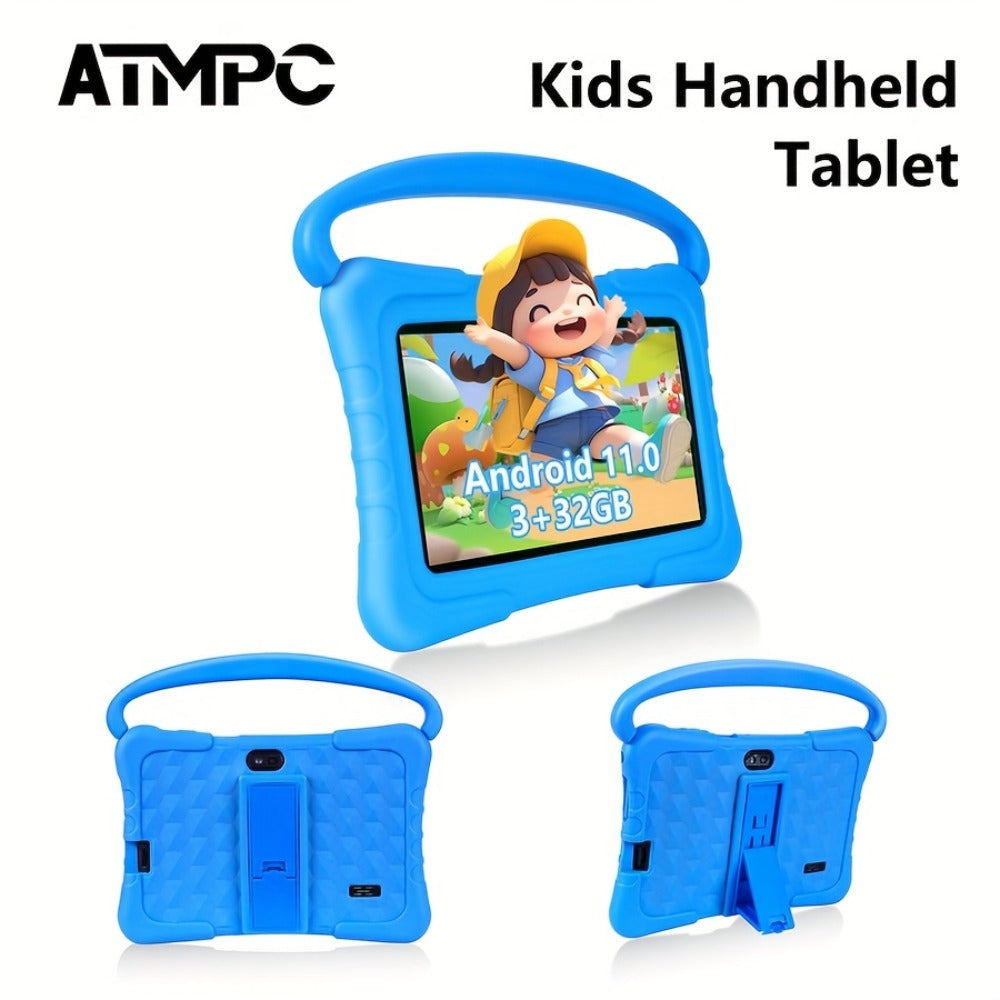 Kids Tablet 7 Inch with Android 11, 3GB RAM, 32GB Built-In Storage, Dual Cameras and Parental Controls