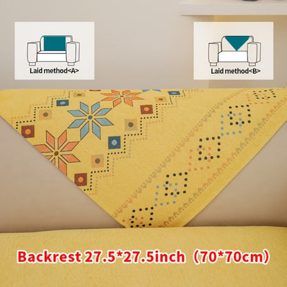 Sofa Cover Bohemian Chenille Jacquard Knit Sections with Anti-Slip Feature for Seat, Armrest or Backrest