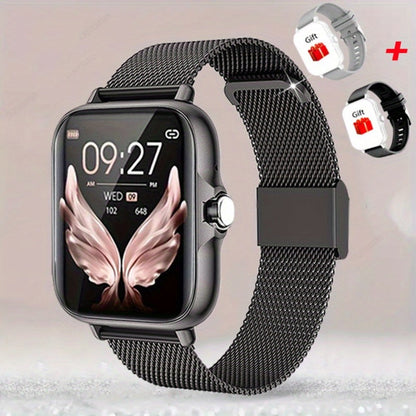 Smart Watch 1.83-Inch Full Touch Display with Bluetooth 5.0 Calling, Music Control and Four Metal Colors