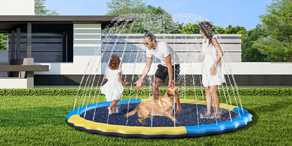 Splash Pad Sprinkler for Kids | Outdoor Water Play Mat Wading Pool