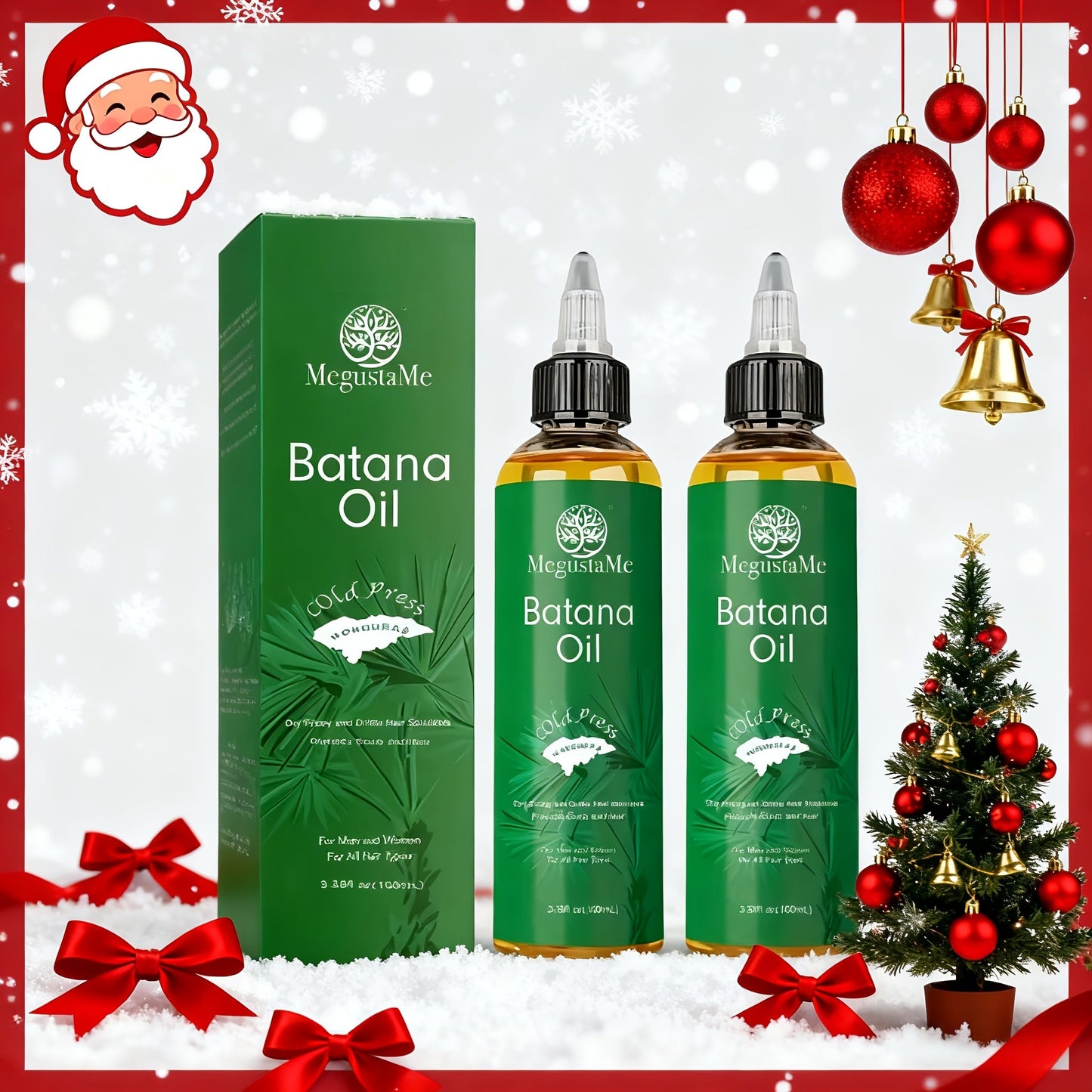 3.38 oz Batana and Jojoba Hair Oil for Dry Hair in One-, Two- or Three-Pack Checkout Options