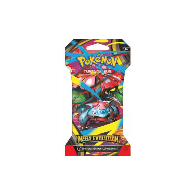 Trading Card Game Mega Evolution 10-Card Sleeved Booster Pack with Random Wrapper Art with Item-Specific Card Count, Pack and Storage
