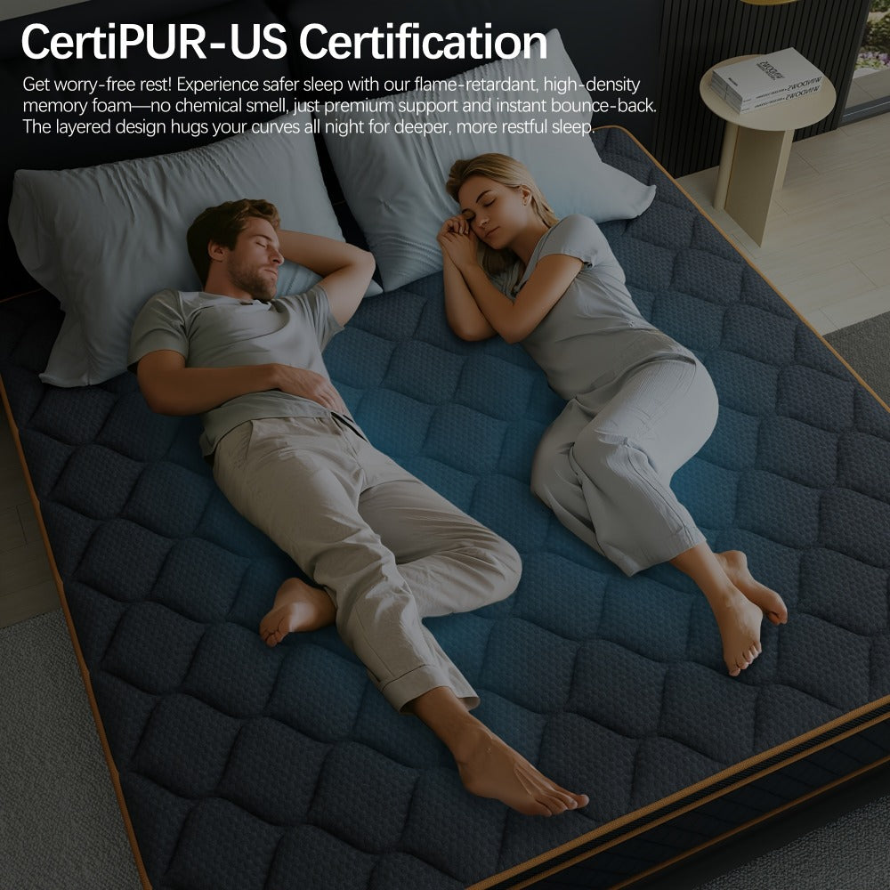 14-Inch Mattress with Memory Foam for Bedroom Comfort and Support detail image - detail view 14