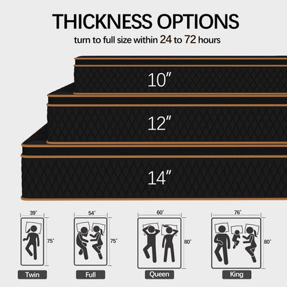 14-Inch Mattress with Memory Foam for Bedroom Comfort and Support detail image - detail view 3
