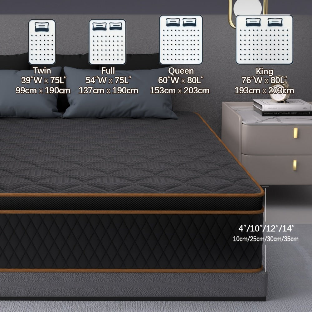 14-Inch Mattress with Memory Foam for Bedroom Comfort and Support detail image - detail view 7