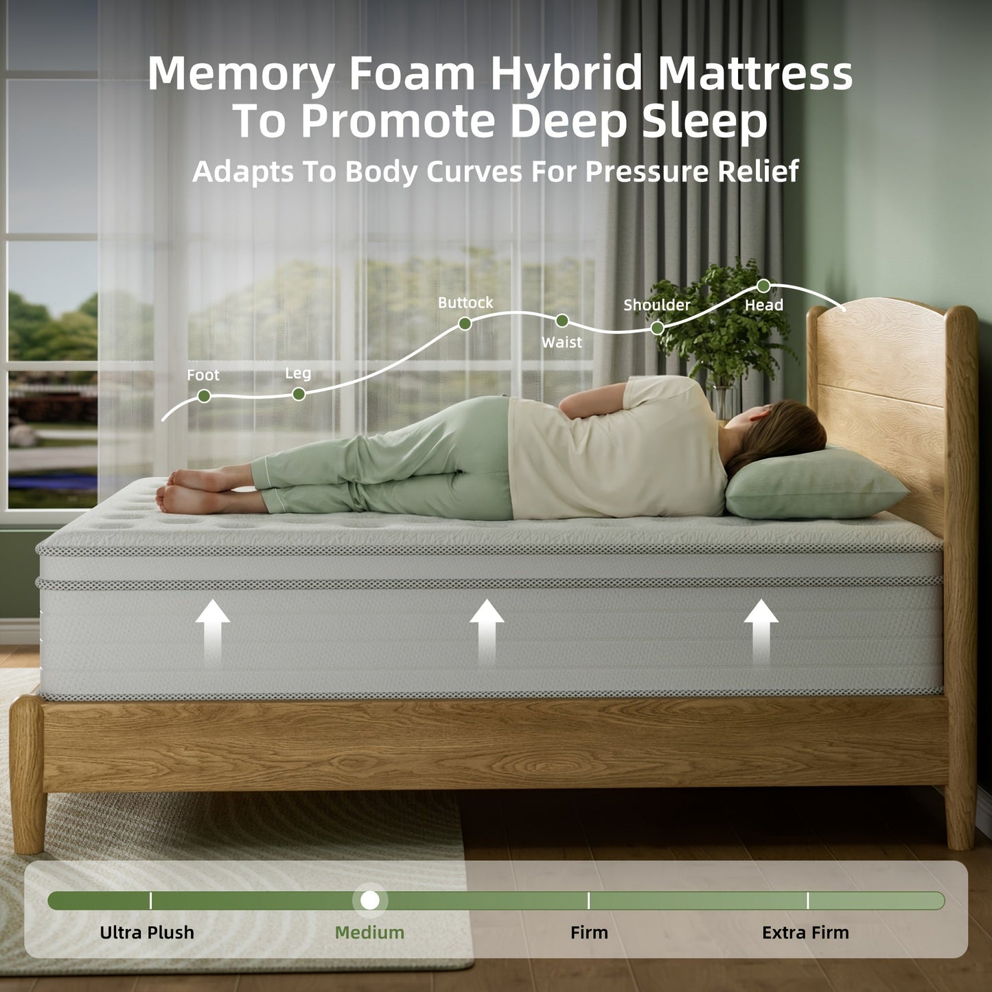 Mattress shown in the 12Inch Queen option