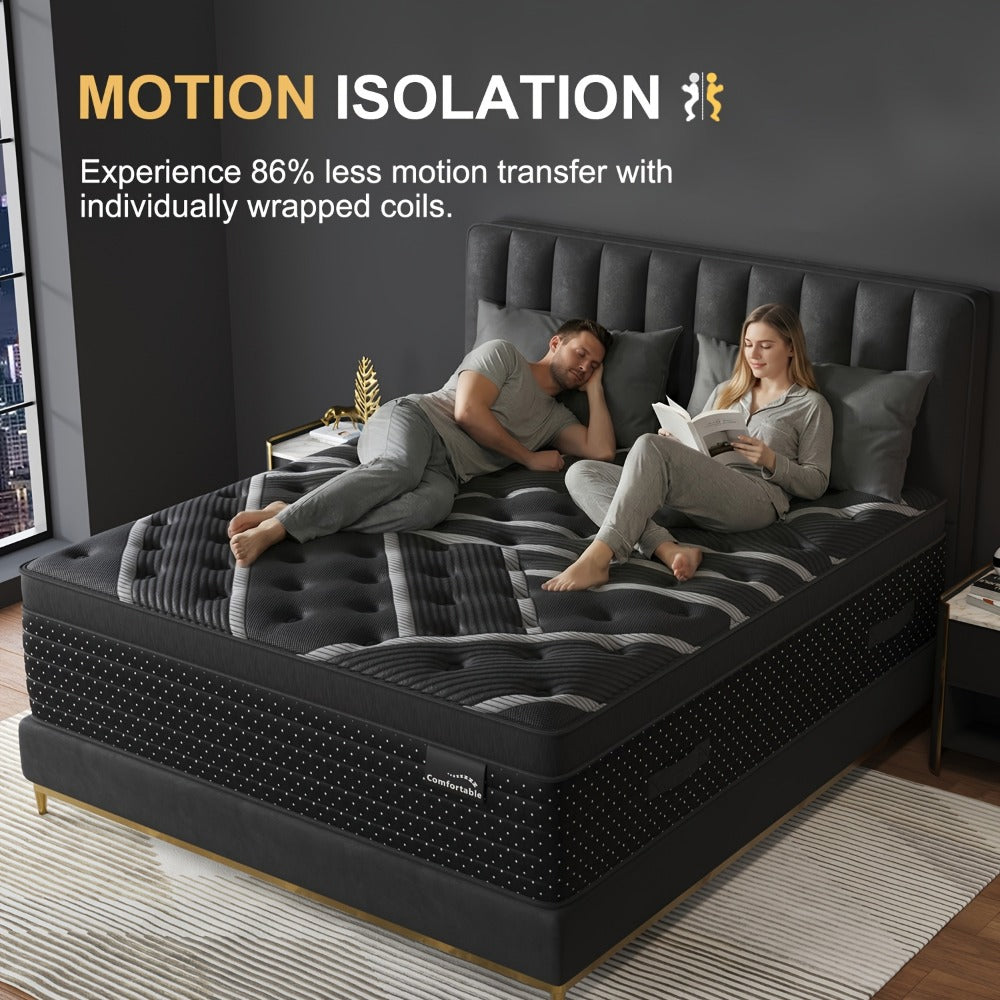 14-Inch Twin Mattress, Medium-Firm Bed Mattress for Bedroom Comfort and Support detail image - detail view 12