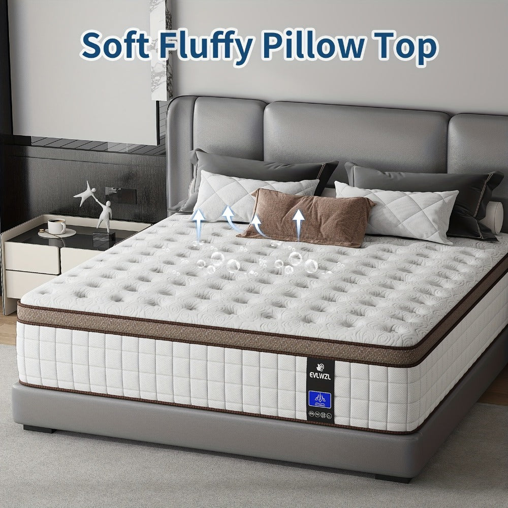 14-Inch Twin Mattress with Memory Foam for Bedroom Comfort and Support detail image - detail view 5