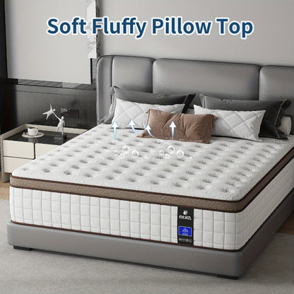 14-Inch Twin Mattress with Memory Foam for Bedroom Comfort and Support detail image - detail view 5