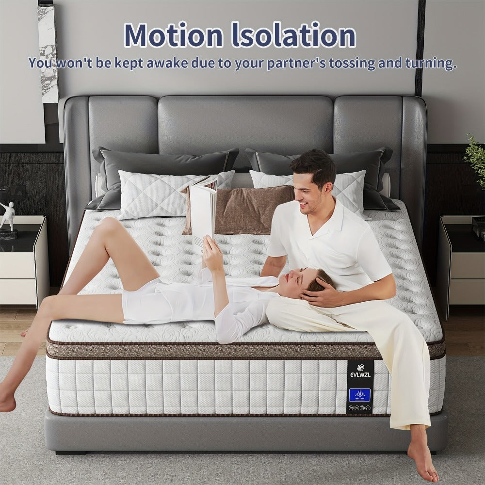 14-Inch Twin Mattress with Memory Foam for Bedroom Comfort and Support detail image - detail view 7