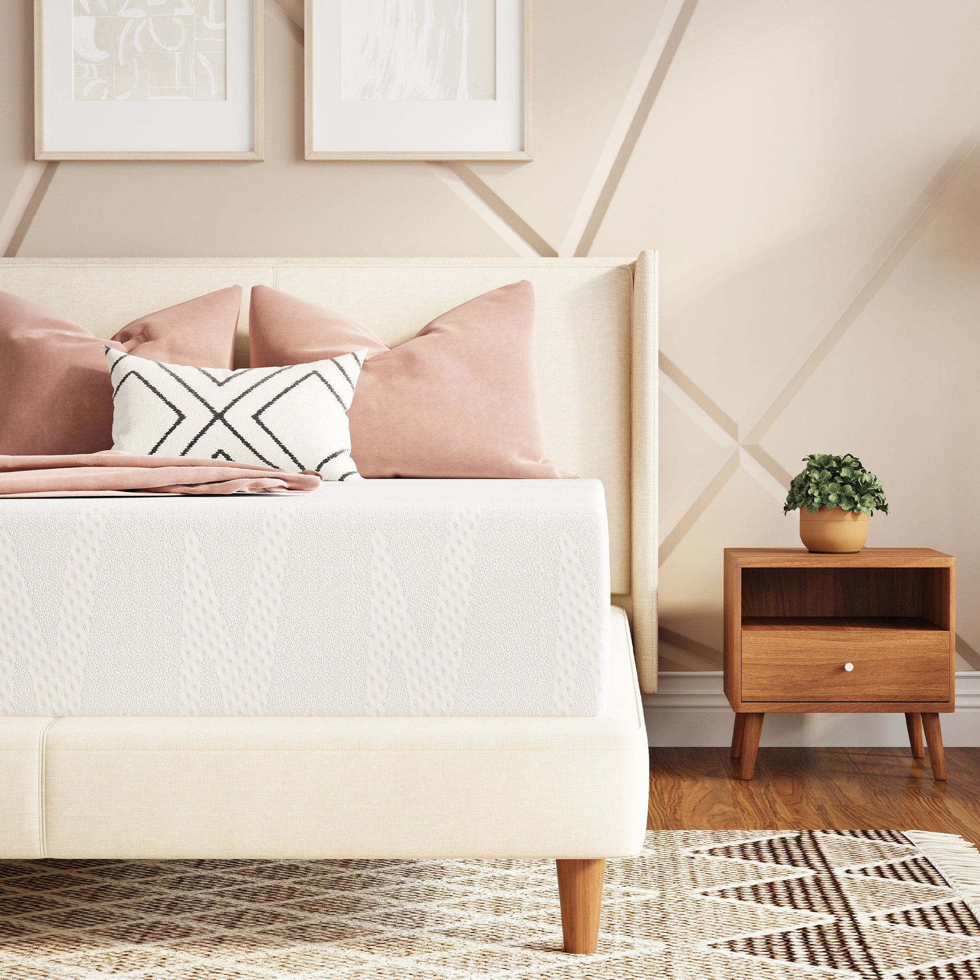 14-Inch Twin Mattress with Memory Foam, Sleep Support Mattress detail image - detail view 17