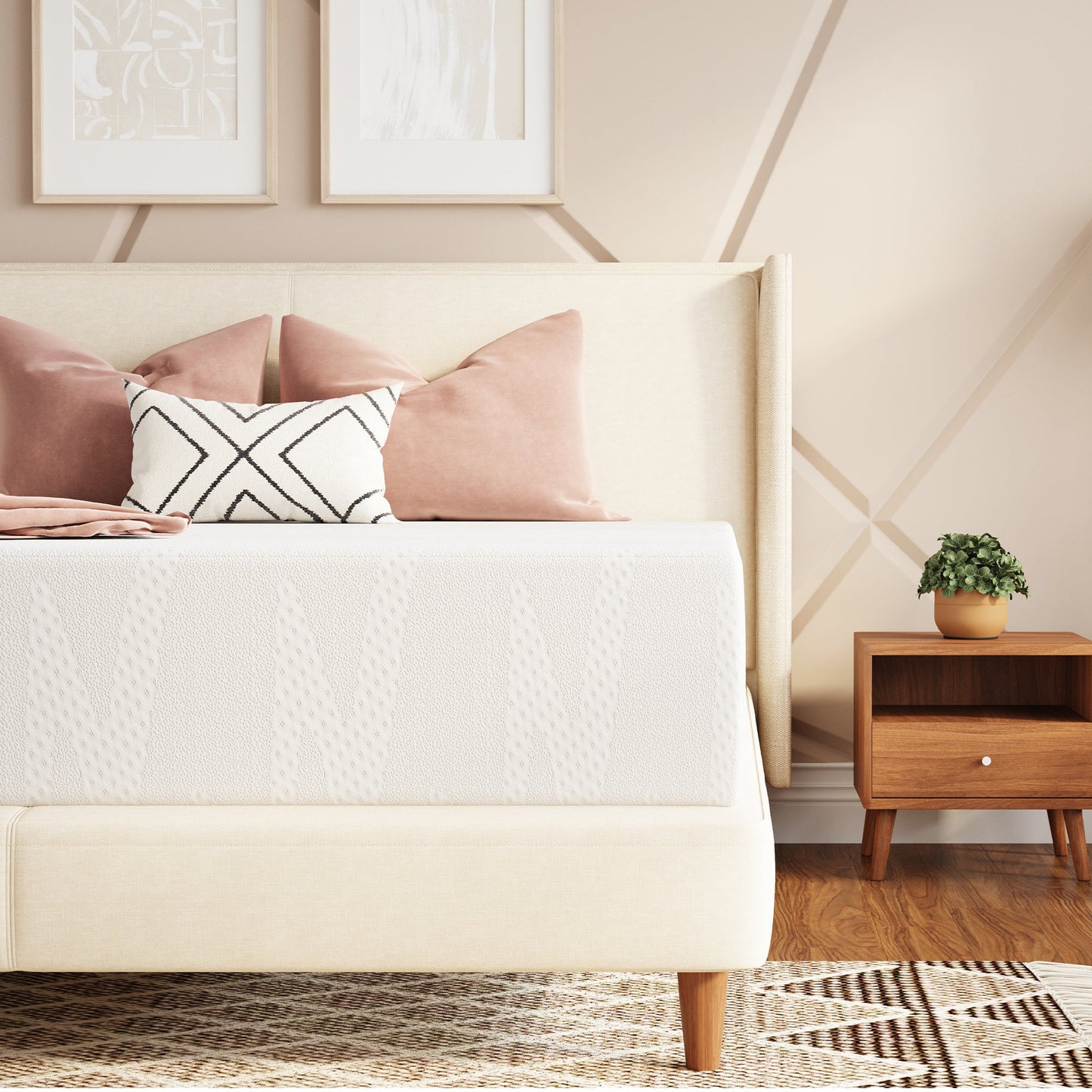 14-Inch Twin Mattress with Memory Foam, Sleep Support Mattress detail image - detail view 22