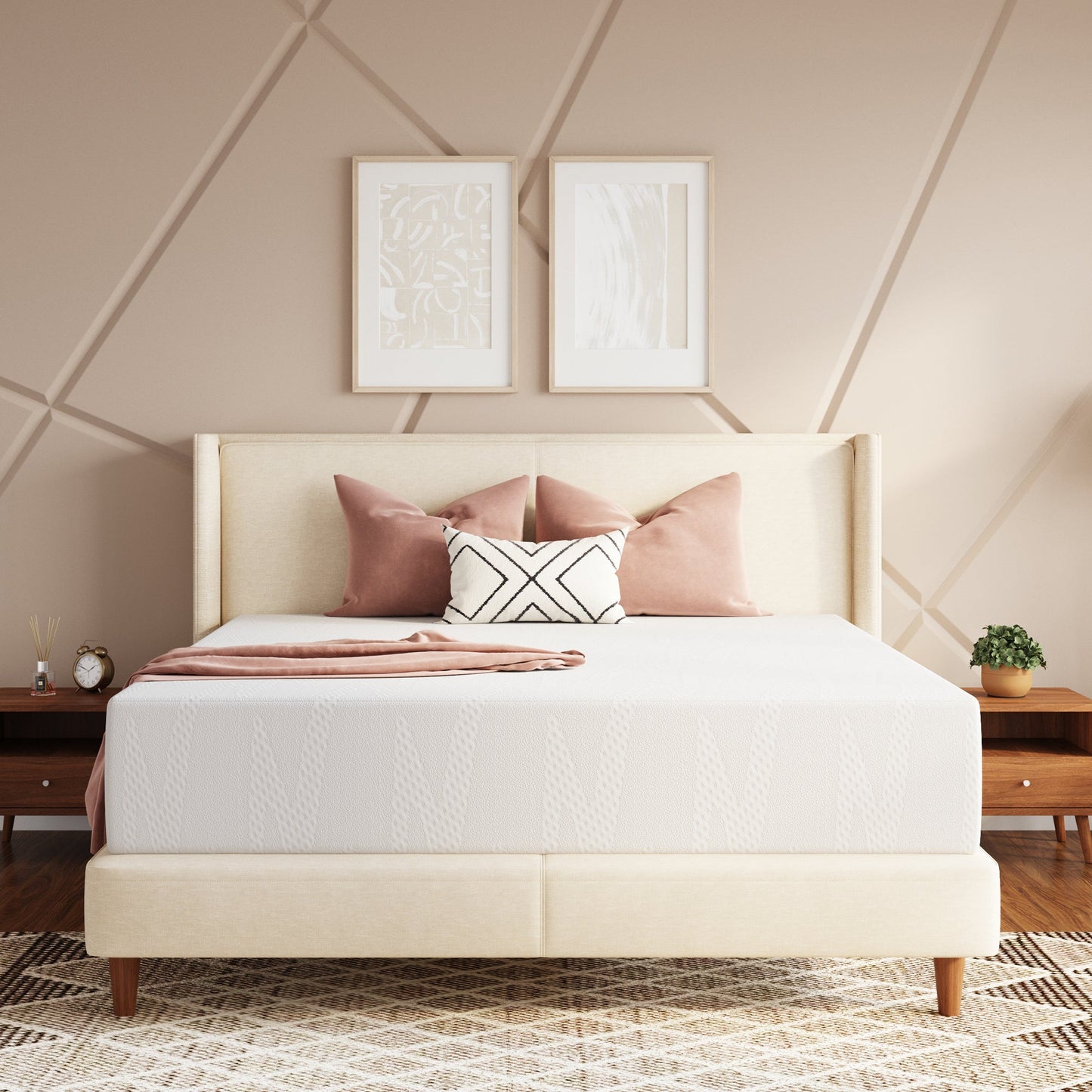 14-Inch Twin Mattress with Memory Foam, Sleep Support Mattress detail image - detail view 24
