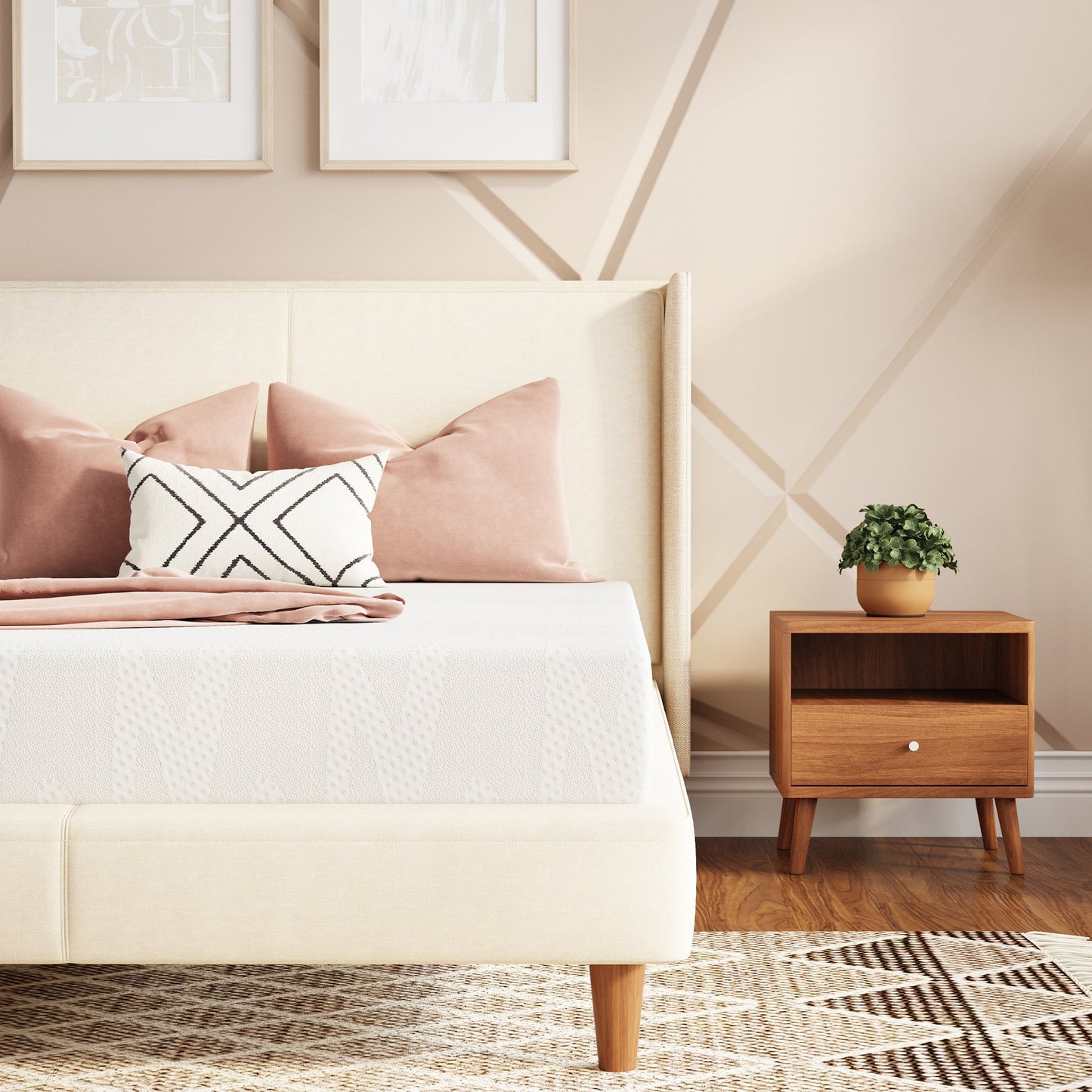 14-Inch Twin Mattress with Memory Foam, Sleep Support Mattress detail image - detail view 4