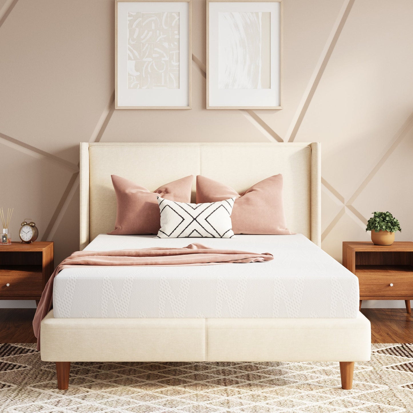 Mattress shown in the King, 8in option