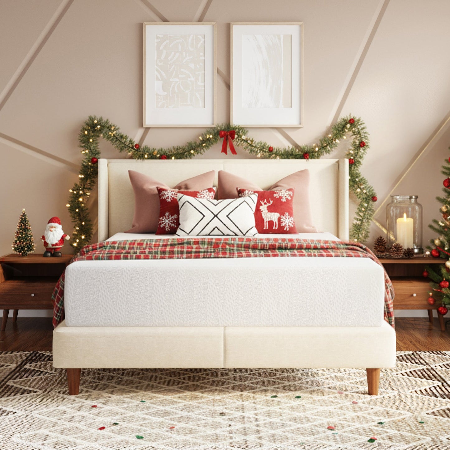 Mattress shown in the Queen, 12in option