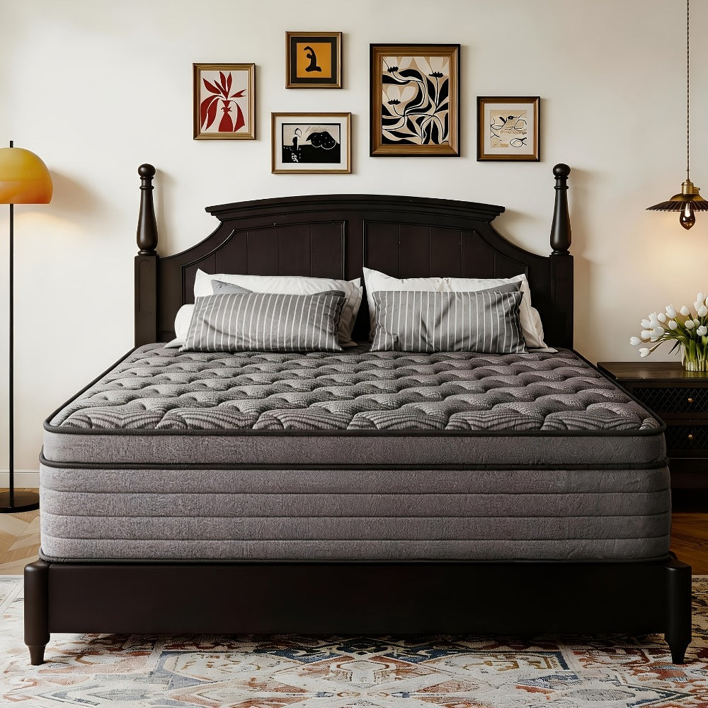 14-Inch Twin Mattress with Pocket Springs, Medium-Firm Bed Mattress for Bedroom detail image - detail view 3