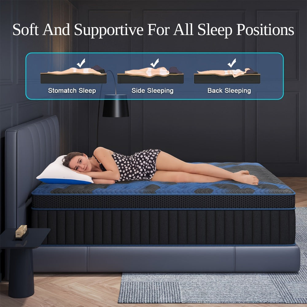 14-Inch Twin Mattress with Pocket Springs, Sleep Support Mattress detail image - detail view 11