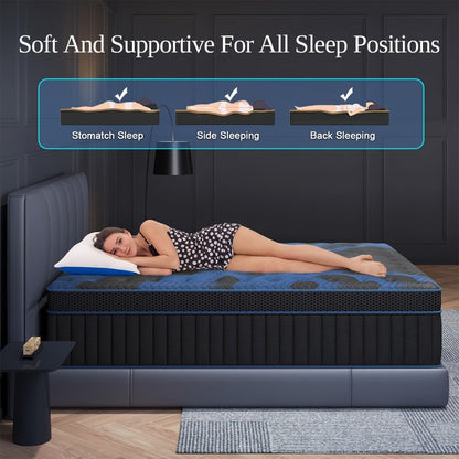 14-Inch Twin Mattress with Pocket Springs, Sleep Support Mattress detail image - detail view 11