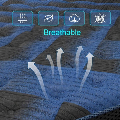 14-Inch Twin Mattress with Pocket Springs, Sleep Support Mattress detail image - detail view 12