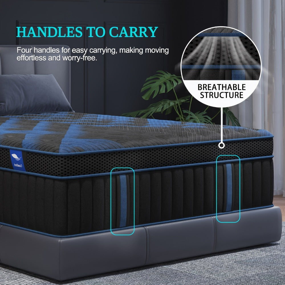 14-Inch Twin Mattress with Pocket Springs, Sleep Support Mattress detail image - detail view 7