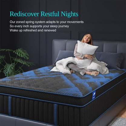 14-Inch Twin Mattress with Pocket Springs, Sleep Support Mattress detail image - detail view 8