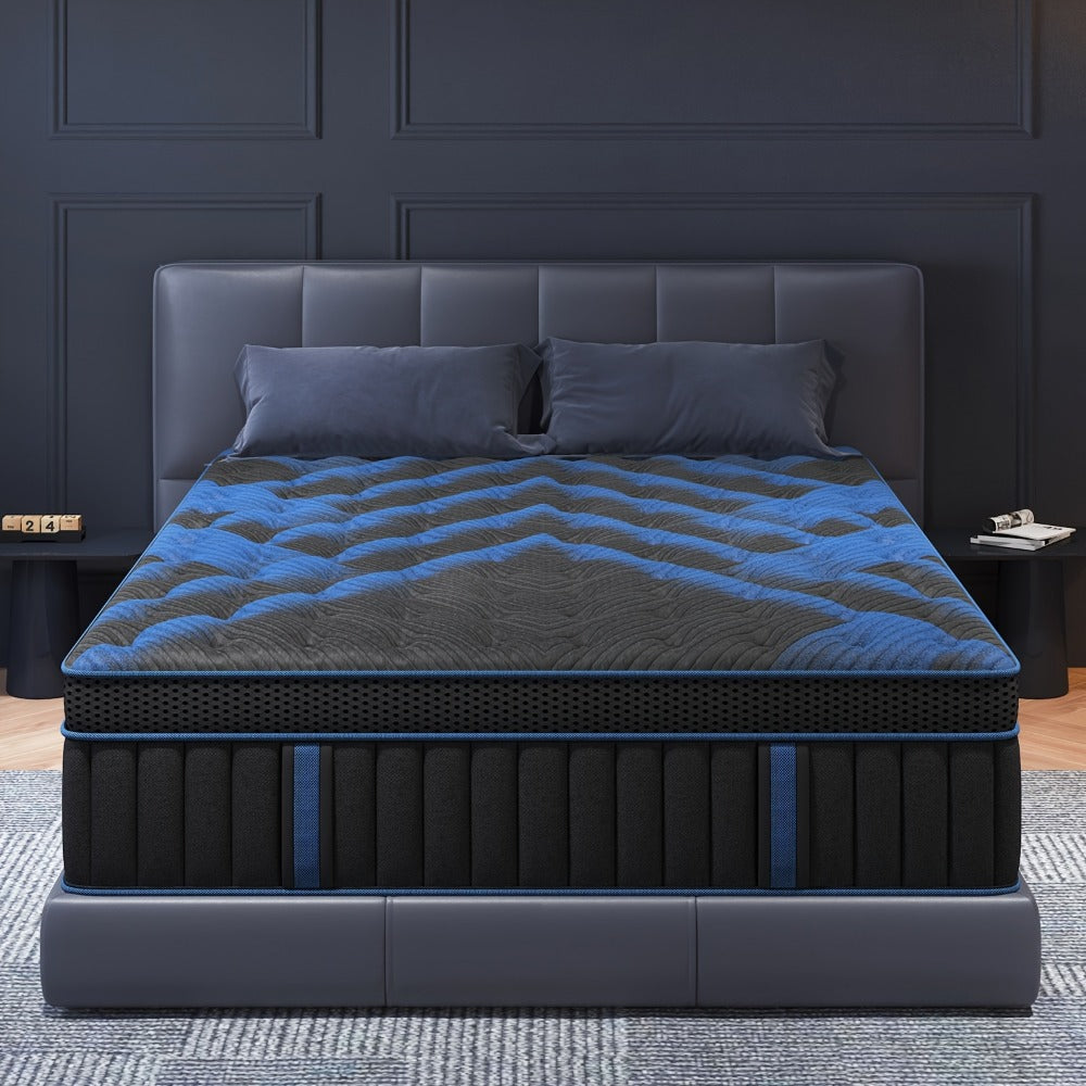 Mattress, Gel Memory Foam Hybrid 12 & 14 Inch - Pocket Spring Euro Top, Medium Firm, Twin shown in the main product view