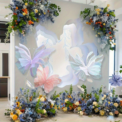 3D Butterfly Wall Decor Large 50cm Artificial Butterfly Decorations for Wedding Birthday Baby Shower Party Home Wall Decor 3 Pieces