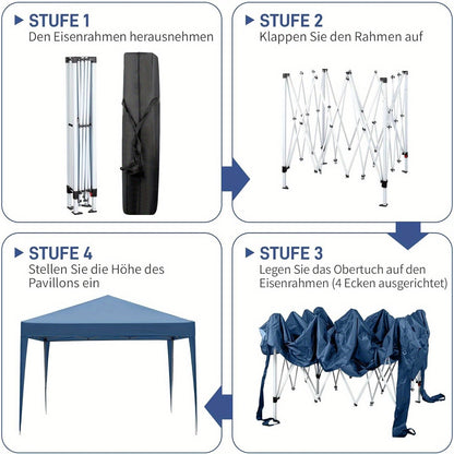 Instant Canopy 10x10 FT Oxford Fabric UPF50+ Sidewalls Commercial