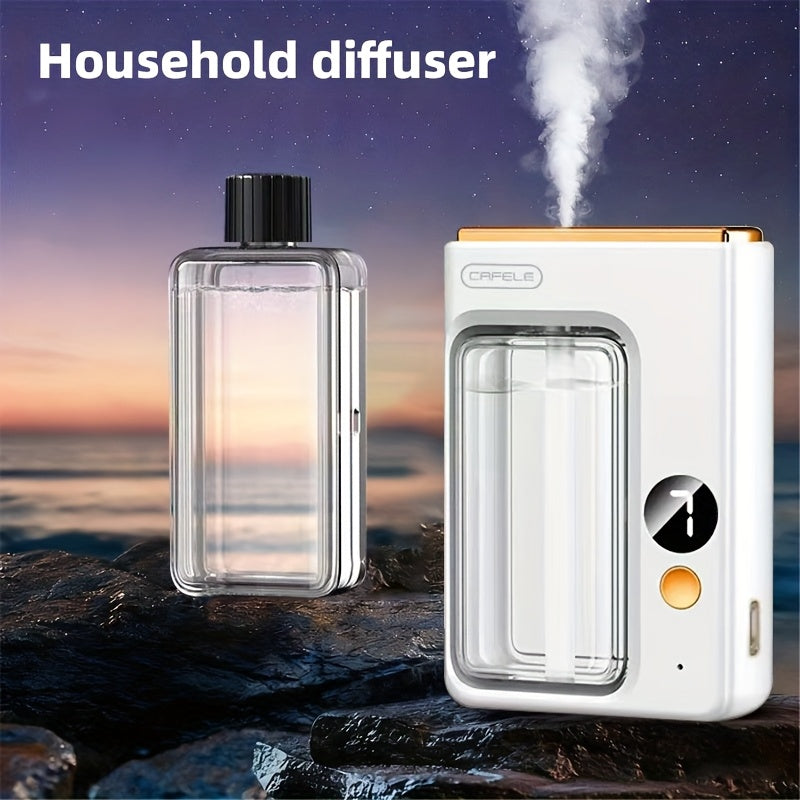 Desktop or Wall-Mount Essential Oil Diffuser with Transparent Chamber and One- or Three-Bottle Bundles