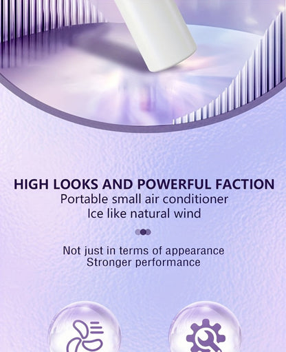 Mini Handheld Fan Set with Pivoting Heads, Three Speeds, USB-C Charging and 3- or 6-Piece Color Packs