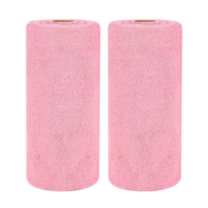 Reusable Tear-Away Cleaning Cloth Roll in Beige, Blue, Green, Pink or Gray with 50- or 100-Piece Options