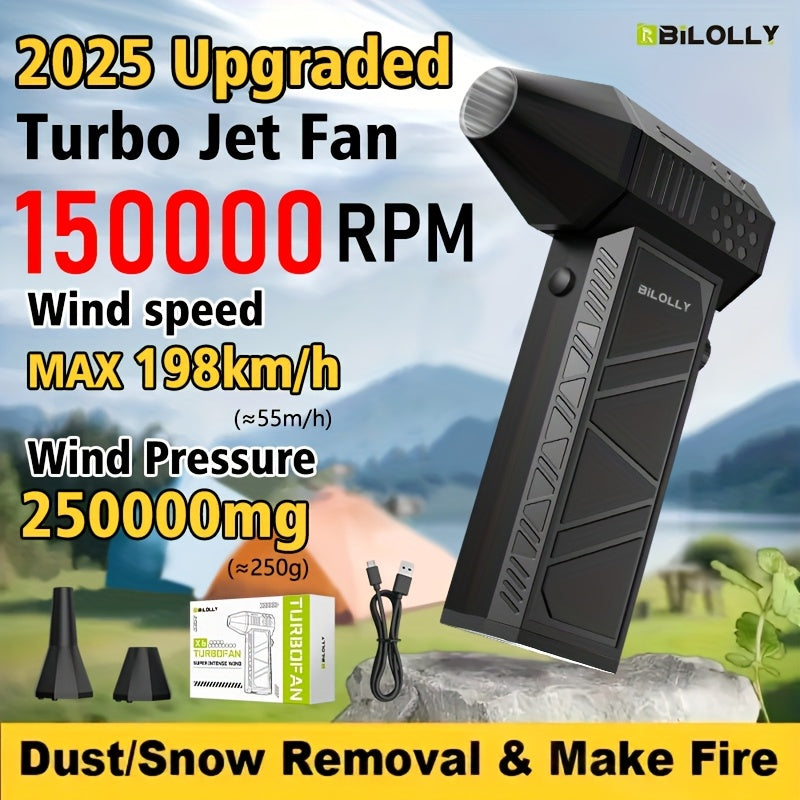 Orange-and-Black Turbine Air Duster with Four Power and Accessory Set Checkout Options Pictured