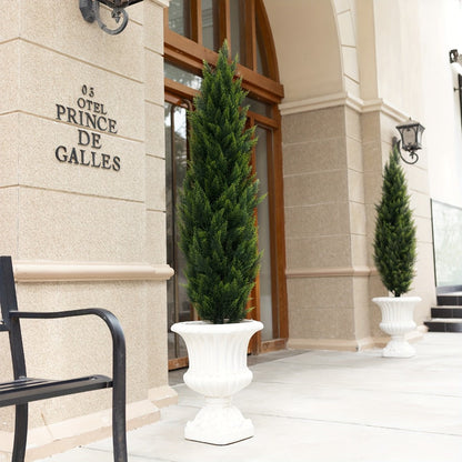 Artificial Cedar Topiary Trees in 2 or 3 Foot Heights with One- or Two-Piece Pack Checkouts