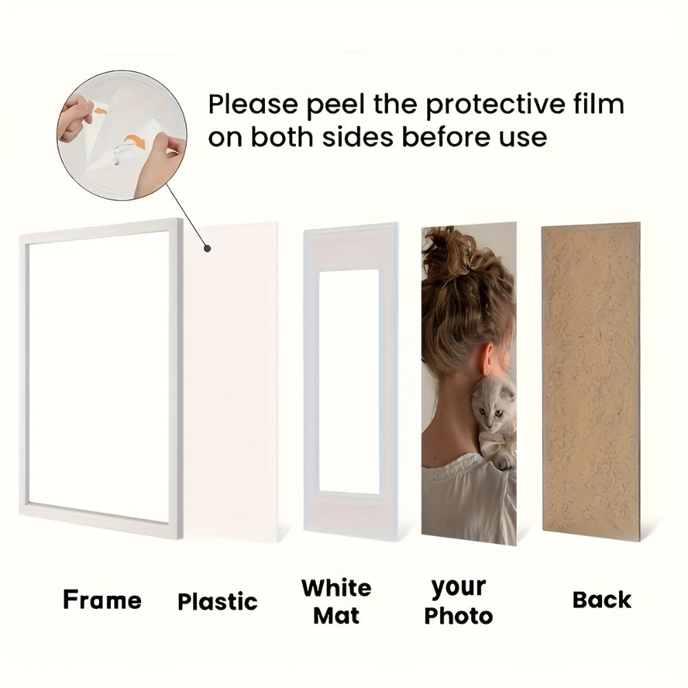 Picture Frames 12x16 Set of 3 – Classic Wood Poster Frames, Horizontal & Vertical Wall Hanging, Multi-Color Options for Bedroom Office Living Room Gallery Wall Decor