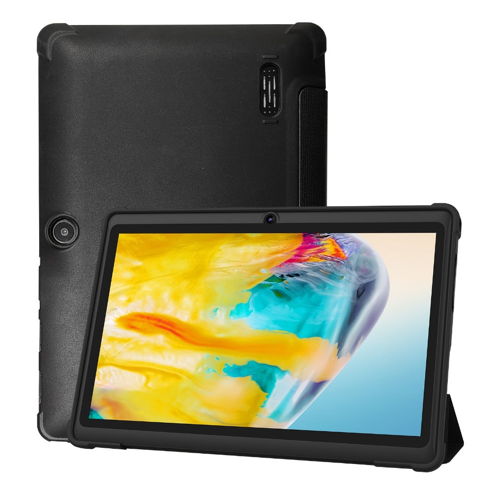 PRITOM Tablet with Detachable Case 7 Inch Android 13, 4GB RAM 32GB ROM Expandable Quad-Core HD IPS Display, Dual Camera Wi-Fi, Lightweight Portable Tablet for Students Seniors Work Study Entertainment 2026 – Blue Green Black Pink