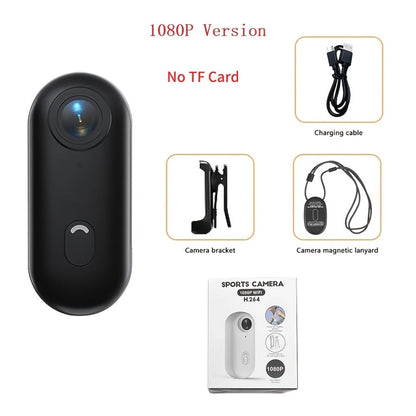 H265-Labeled Thumb Action Camera with 1080P or 4K Options, Magnetic Mount and Three Accessory Bundles