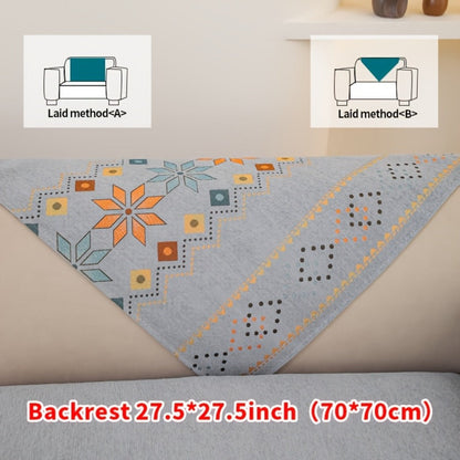Sofa Cover Bohemian Chenille Jacquard Knit Sections with Anti-Slip Feature for Seat, Armrest or Backrest