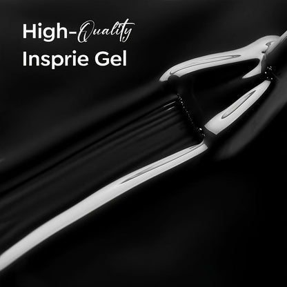 Deep Black Gel Nail Polish 16ml Soak Off LED UV - Semi-Permanent High-Shine Long Lasting Gel Enamel for Nail Art Stamping French Tips Chrome Base - Bold Solid Black Manicure for Women Salon Home