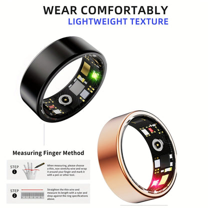 Waterproof Smart Ring – Sleep & Fitness Tracker for Men Women
