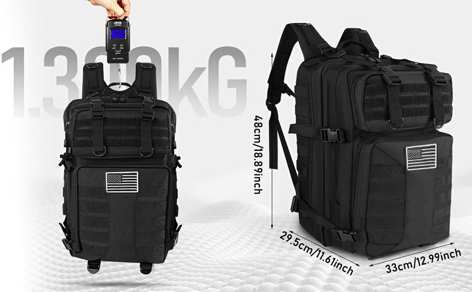 Tactical Military Backpack 50L – Large Capacity Molle Rucksack for Camping, Hiking, Hunting, Fishing & Travel, Unisex with Multiple Color Options