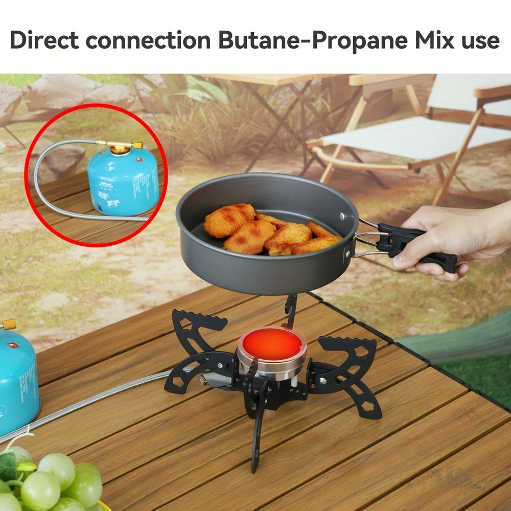 Infrared Camping Stove REDSUN FD1/FD3, 3.0kW Windproof Portable Gas Stove with Collapsible Stand & EVA Case