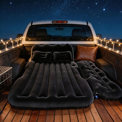 SUV Back-Seat Inflatable Mattress with Electric Pump, Storage Bag and Repair Kit in Four Colors