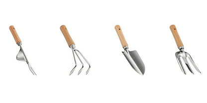 Gardening Kit 9-Piece with Gloves & Carry Bag | Heavy Duty Rust-Resistant Garden Tool Set Trowel Weeder Pruner Rake | Planting Gift for Women Men Beginners