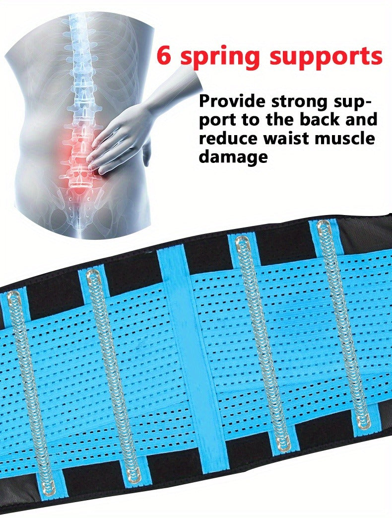 Adjustable Weightlifting Support Belt with Breathable Polyester and S, M or L Size Options